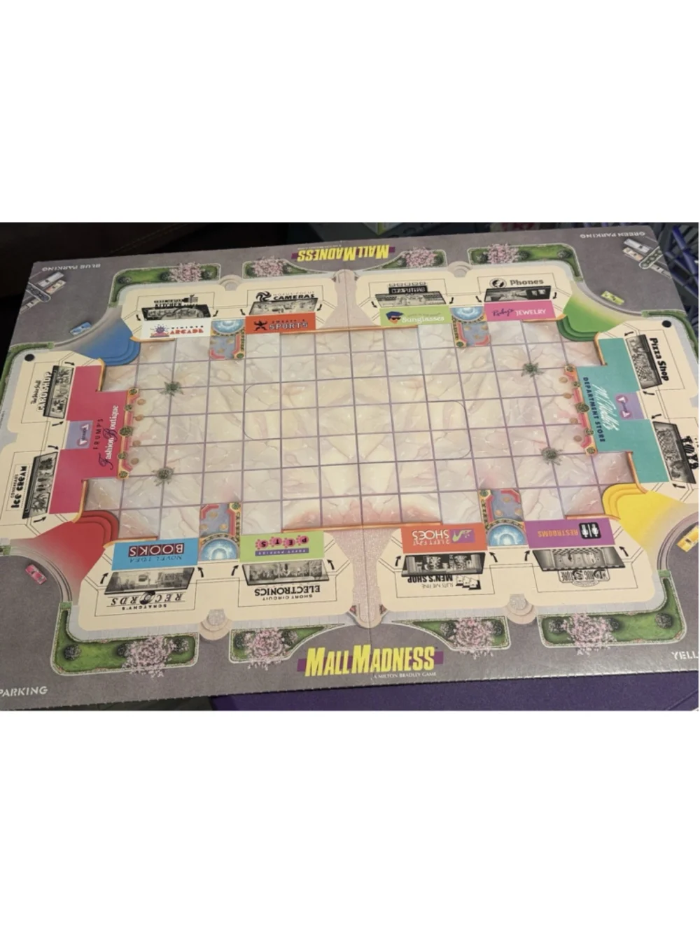Mall Madness 1996 Board Game Milton Bradley (missing 1 Peg) Tested WORKS!!!!